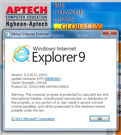 Internet Explorer 9 chính thức trình làng