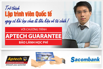 Nghean-Aptech triển khai chương trình Bảo lãnh học phí - Aptech Guarantee