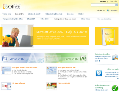 Học Office 2007 trực tuyến