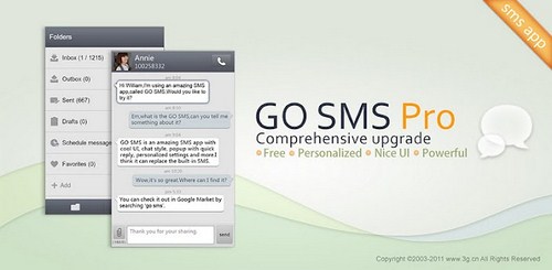 Go SMS Pro:Bảo vệ tin nhắn SMS trên Android