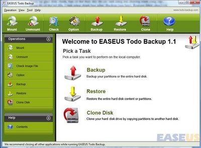 Sao lưu dữ liệu và toàn bộ hệ thống với EASEUS Todo Backup